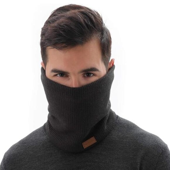 Winter Ski Neck Warmer for Men – Thick Fleece Thermal Cold Weather Gaiter - Picture 2 of 8